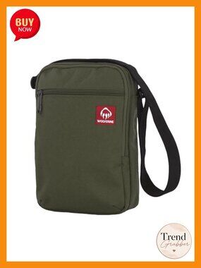 Heavy-Duty Polyester Canvas Sling Crossbody Bag with DWR Coating